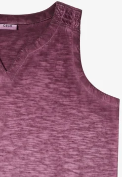 Top en jersey au look garment dye