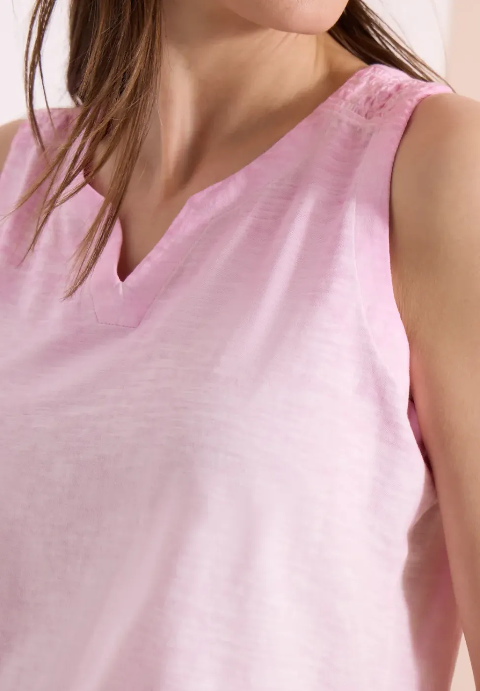 Top en jersey au look garment dye