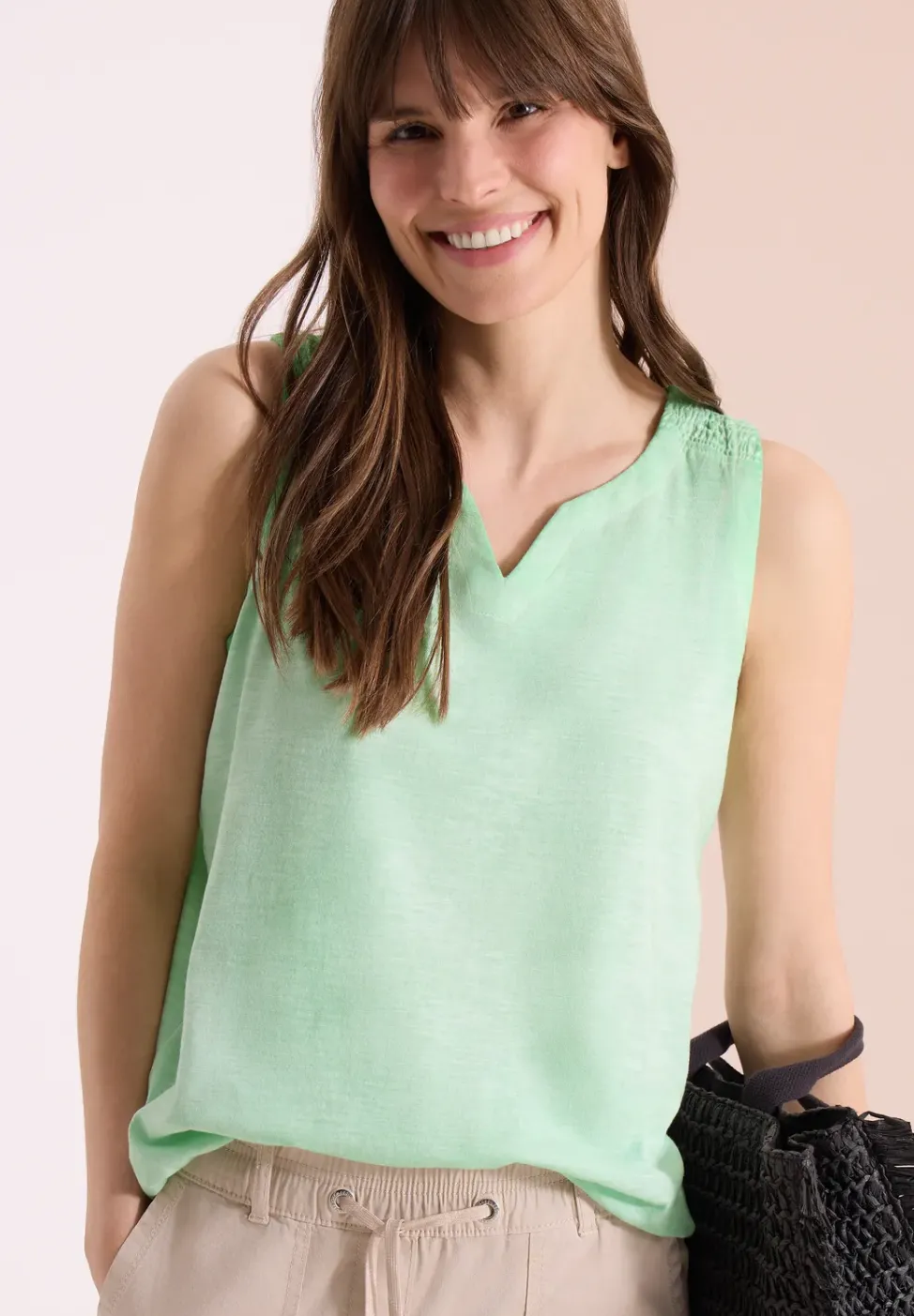 Top en jersey au look garment dye