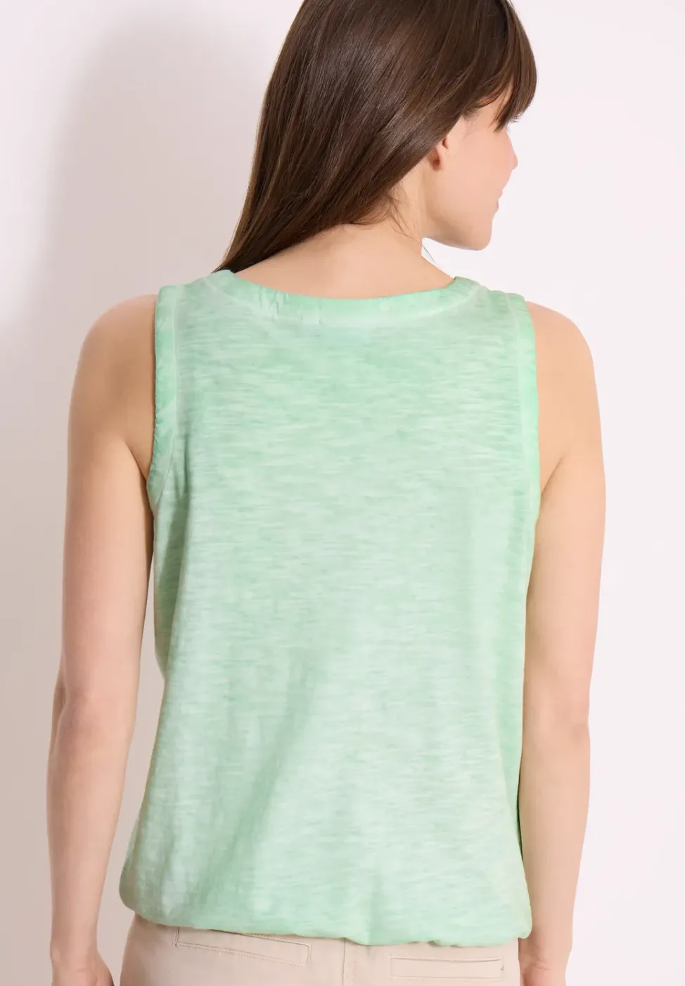 Top en jersey au look garment dye