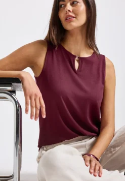 Top en jersey avec découpe