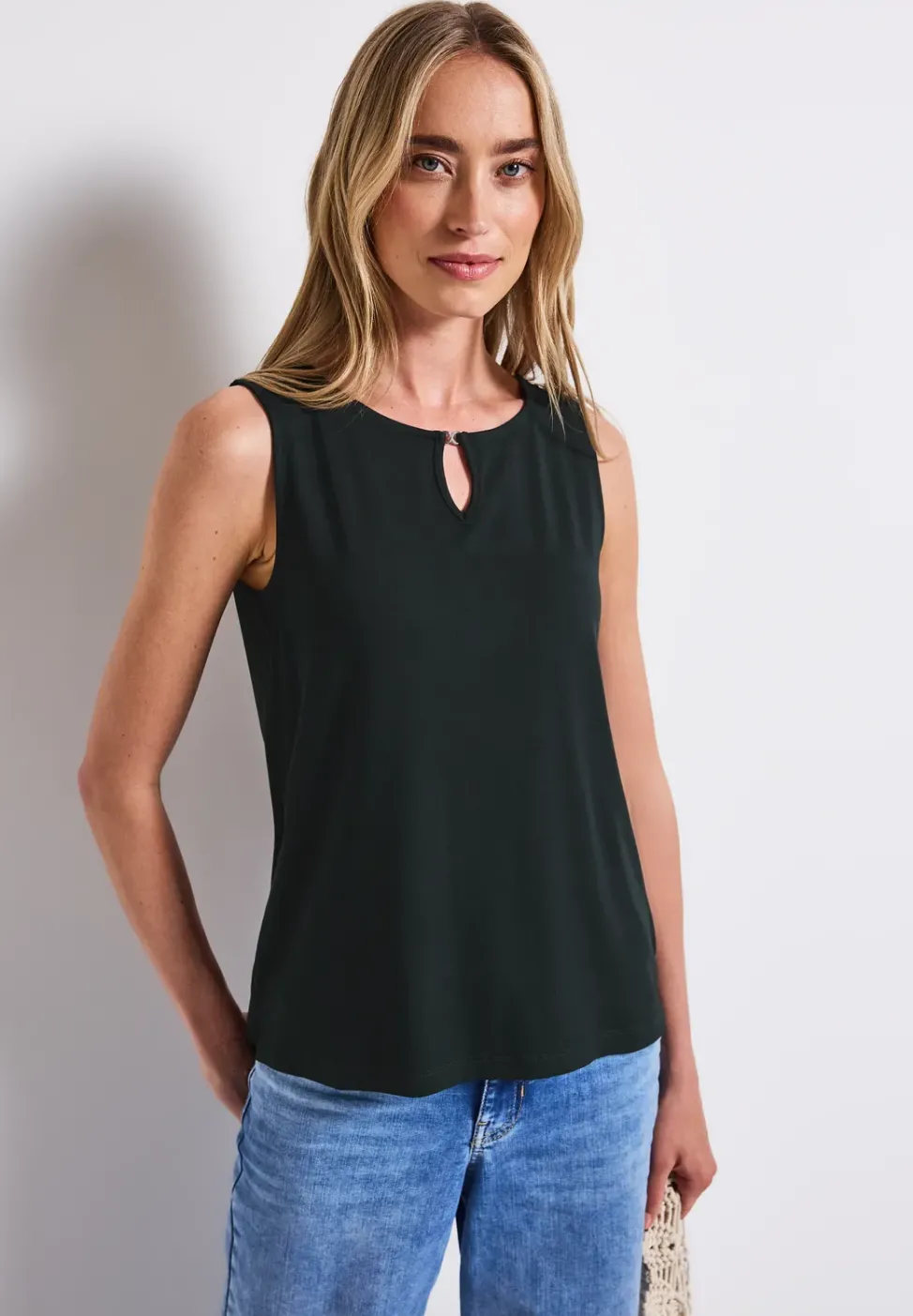 Top en jersey avec découpe