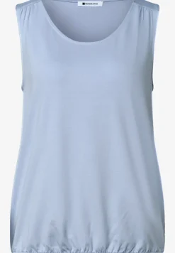 Top en jersey avec ourlet élastique