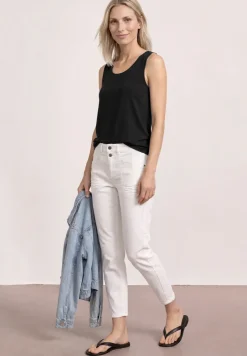 Top en jersey avec ourlet élastique