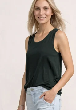 Top en jersey avec ourlet élastique