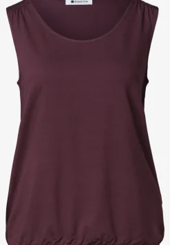 Top en jersey avec ourlet élastique