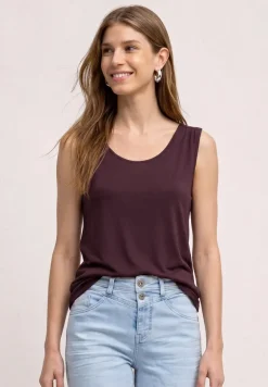 Top en jersey avec ourlet élastique