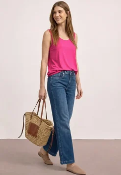 Top en jersey avec ourlet élastique