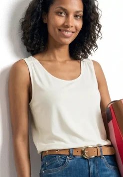 Top en jersey avec ourlet élastique