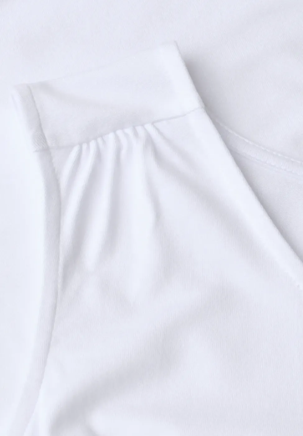 Top en jersey avec ourlet élastique