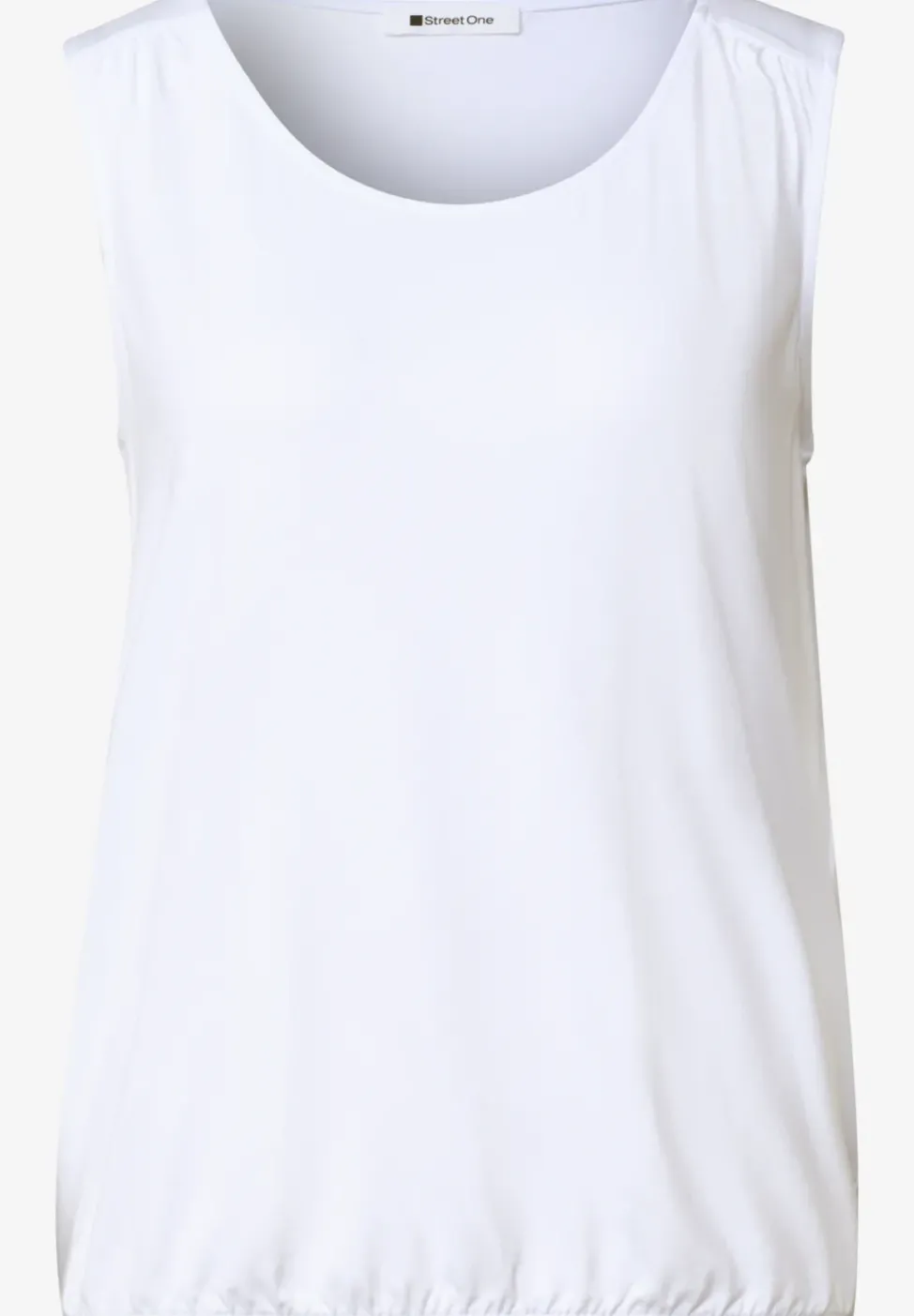 Top en jersey avec ourlet élastique