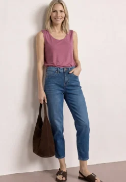 Top en jersey avec ourlet élastique
