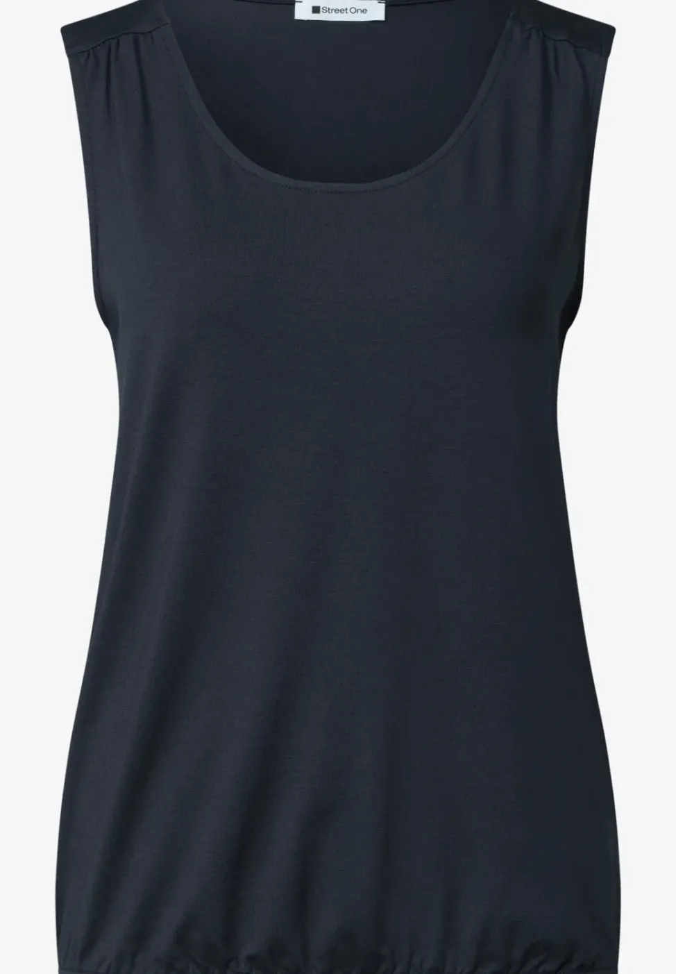 Top en jersey avec ourlet élastique