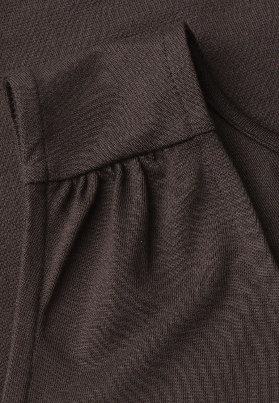 Top en jersey avec ourlet élastique