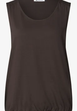 Top en jersey avec ourlet élastique
