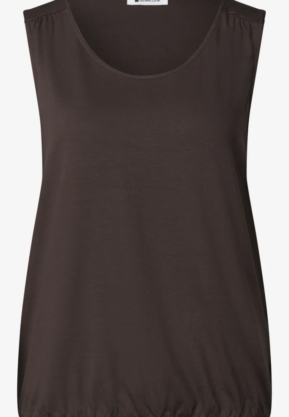 Top en jersey avec ourlet élastique