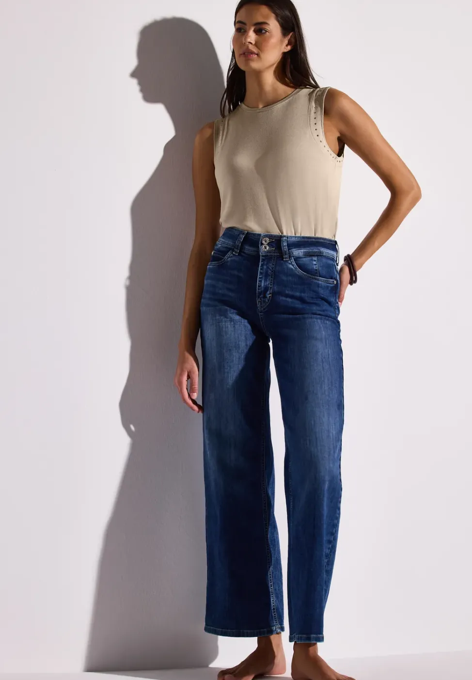 Top en jersey avec rivets