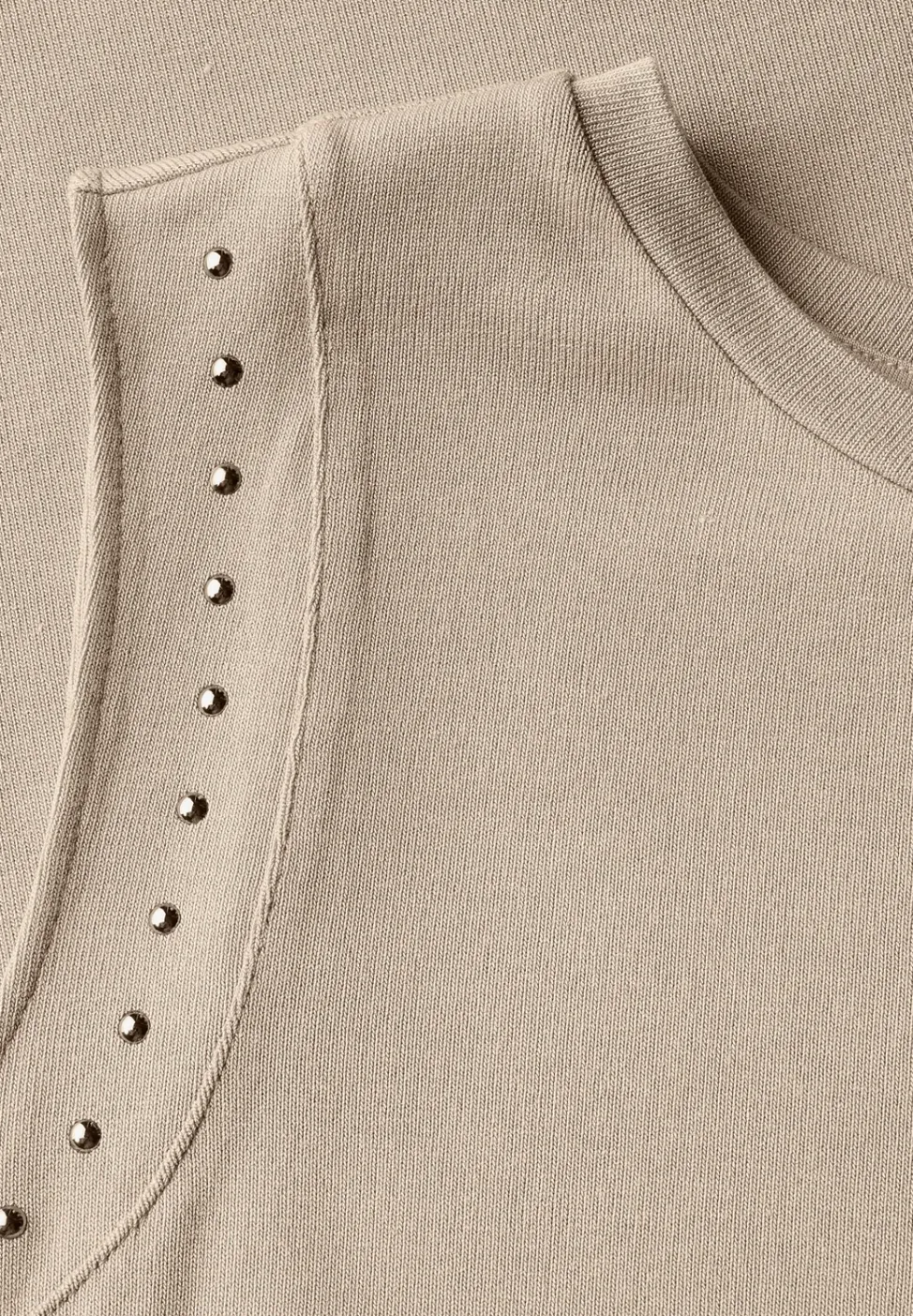 Top en jersey avec rivets