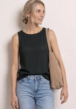 Top en maille 2 en 1 avec encolure bateau