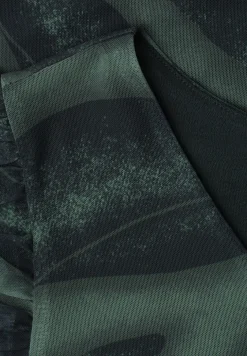 Top en mesh avec col en V et imprimé