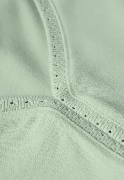Top mélange de matières avec tape