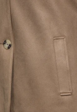 Trench-coat aspect velours