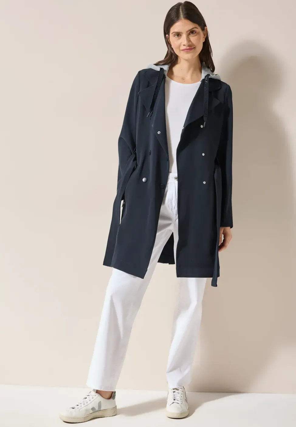 Trench-coat avec capuche