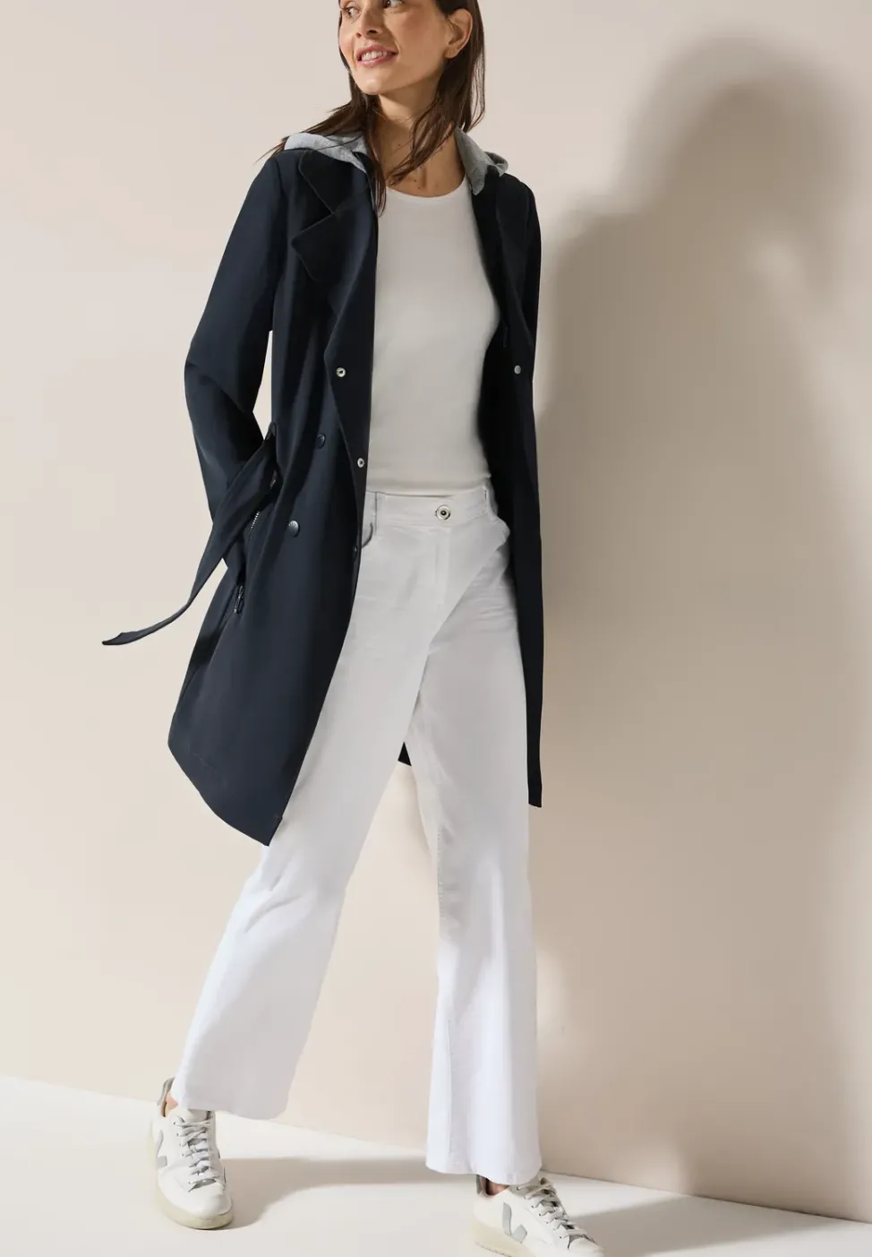 Trench-coat avec capuche