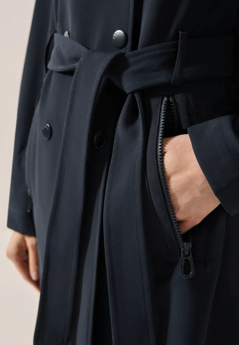 Trench-coat avec capuche