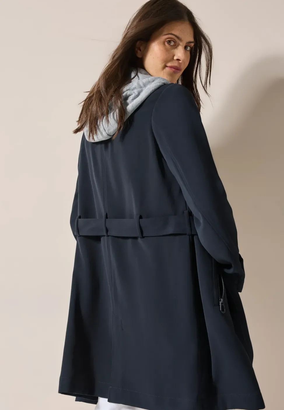 Trench-coat avec capuche