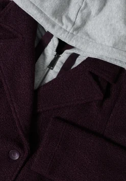 Trench-coat avec incrustation