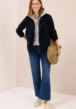 Trench-coat avec incrustation