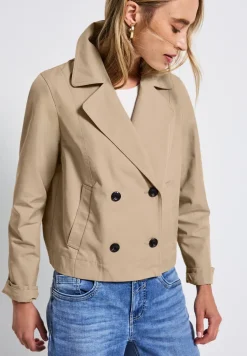 Trench-coat à col roulé