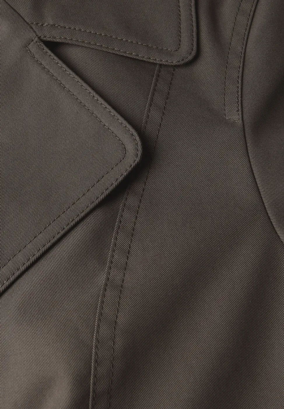 Trench-coat à col roulé