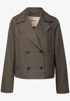 Trench-coat à col roulé