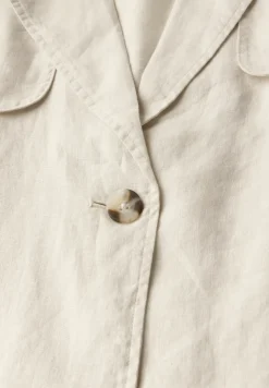 Trench-coat court en lin