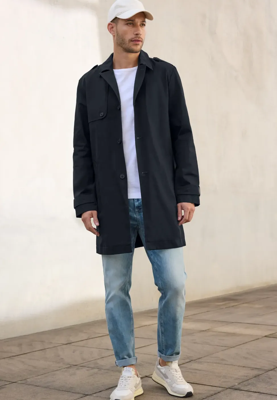 Trench-coat en sergé
