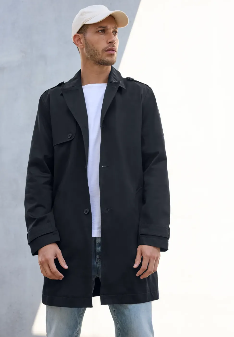 Trench-coat en sergé