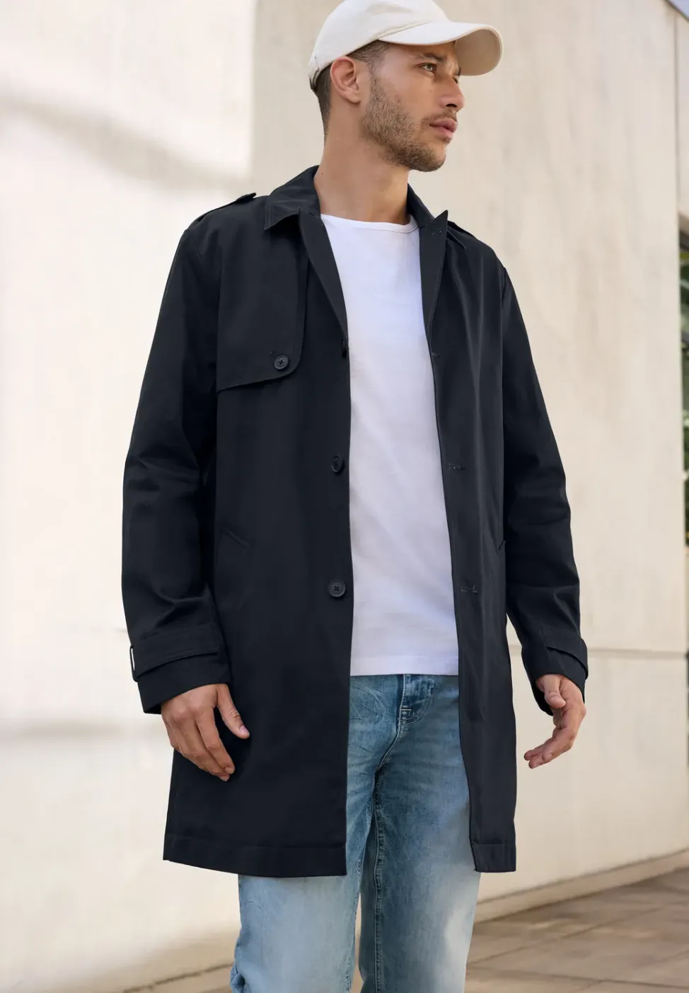 Trench-coat en sergé