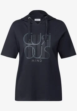 T-shirt à capuche avec wording