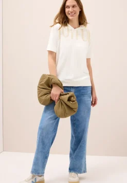 T-shirt à capuche avec wording