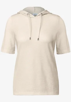 T-shirt à capuche en crêpe