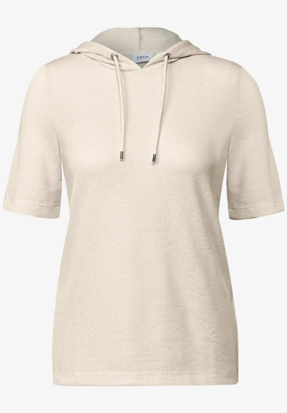 T-shirt à capuche en crêpe