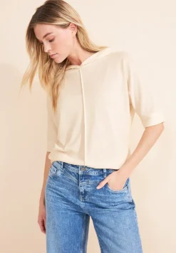 T-shirt à capuche en tricot