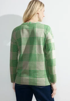 T-shirt à carreaux jacquard