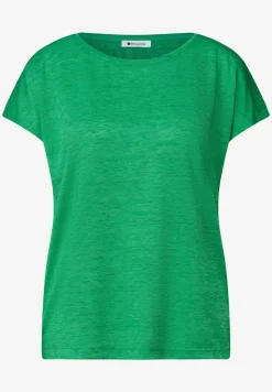 T-shirt à col bateau avec détail smocké
