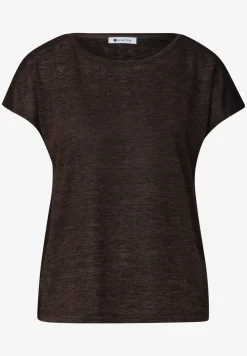 T-shirt à col bateau avec détail smocké