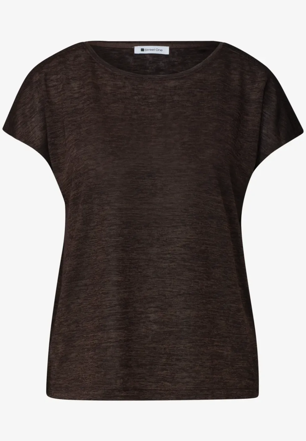 T-shirt à col bateau avec détail smocké