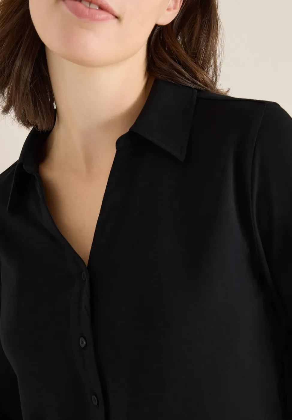 T-shirt à col chemise