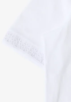 T-shirt à col fendu avec bande crocheté